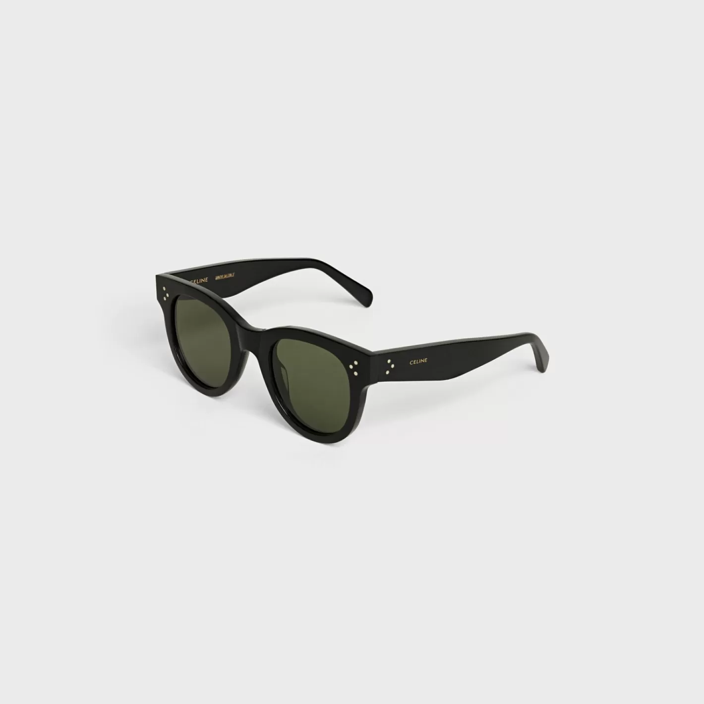 Outlet CELINE Cat Eye S003 Sunglasses in Acetate with Mineral Glass Lenses Black