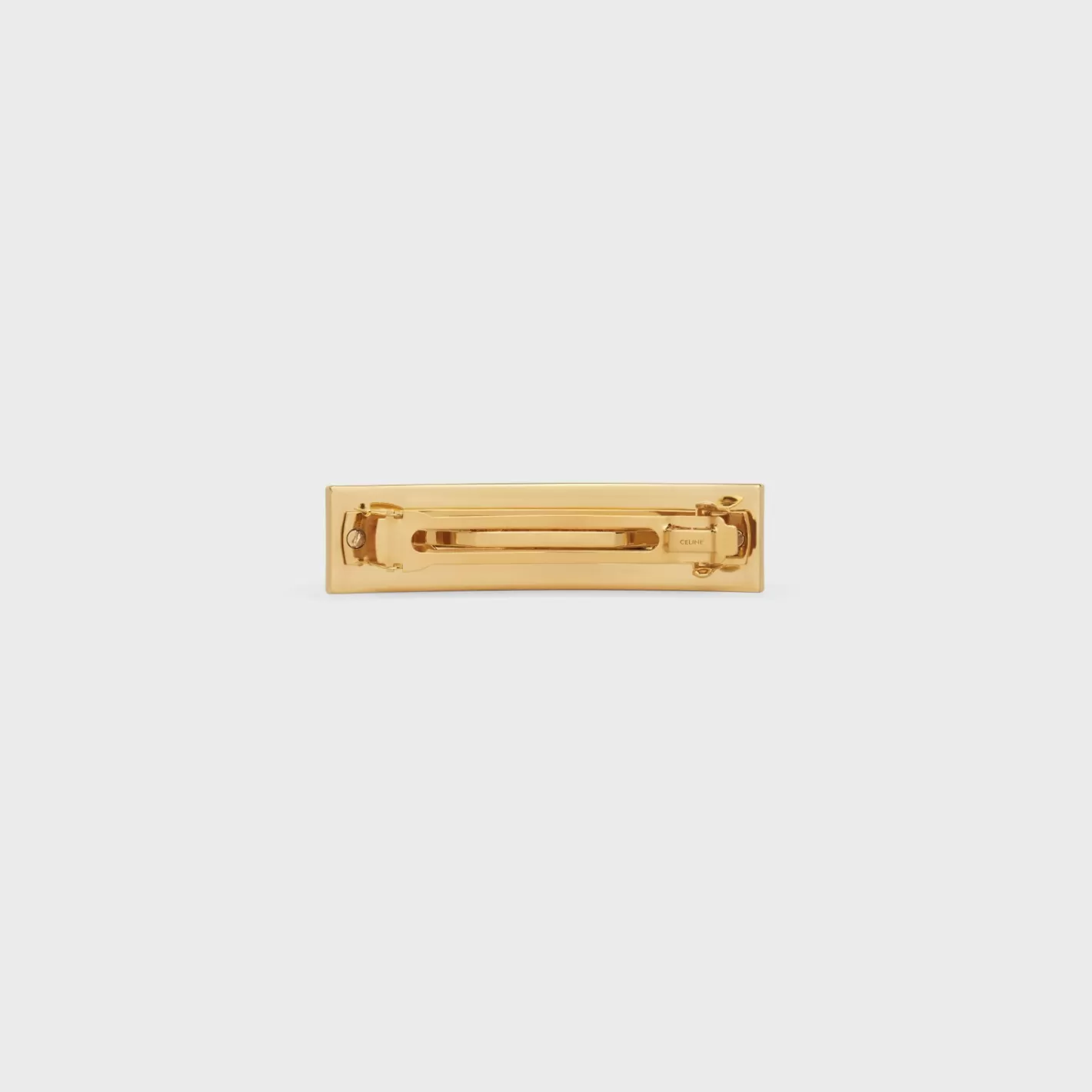 Fashion CELINE Hair Clip in Brass and Steel with Finish GOLD