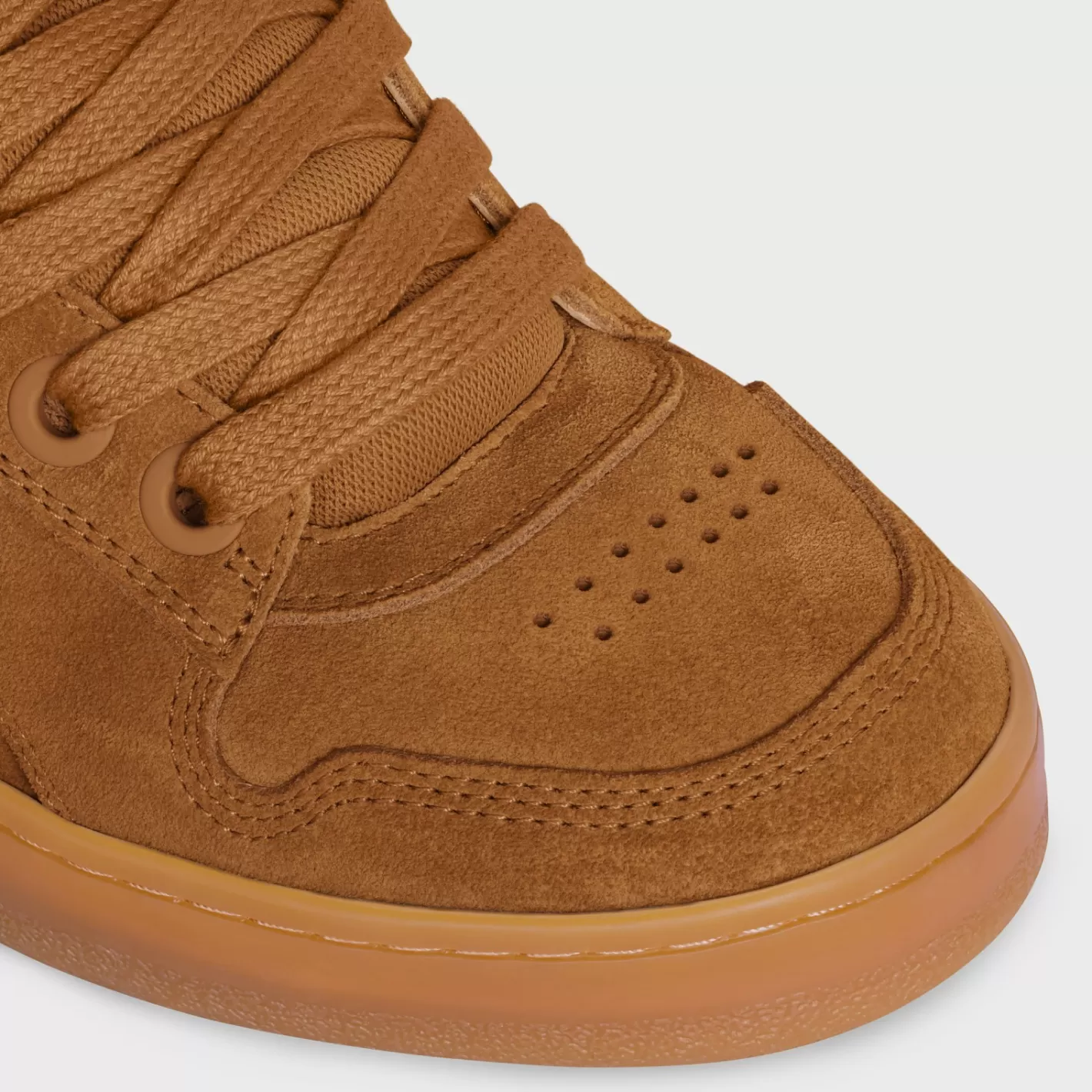 Online CELINE HUNTINGTON LOW LACE-UP SNEAKER in SUEDE CALFSKIN AND MESH TAN