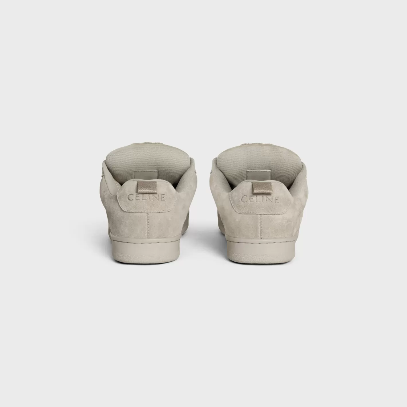 Best CELINE HUNTINGTON LOW TOP SNEAKERS in SUEDE CALFSKIN AND MESH GREGE