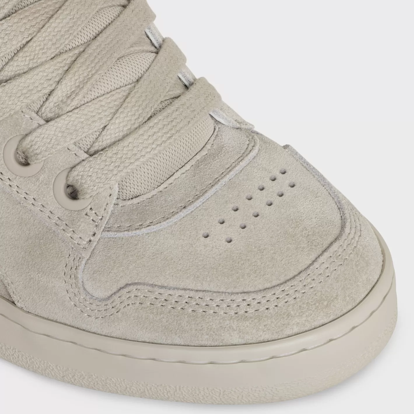 Best CELINE HUNTINGTON LOW TOP SNEAKERS in SUEDE CALFSKIN AND MESH GREGE