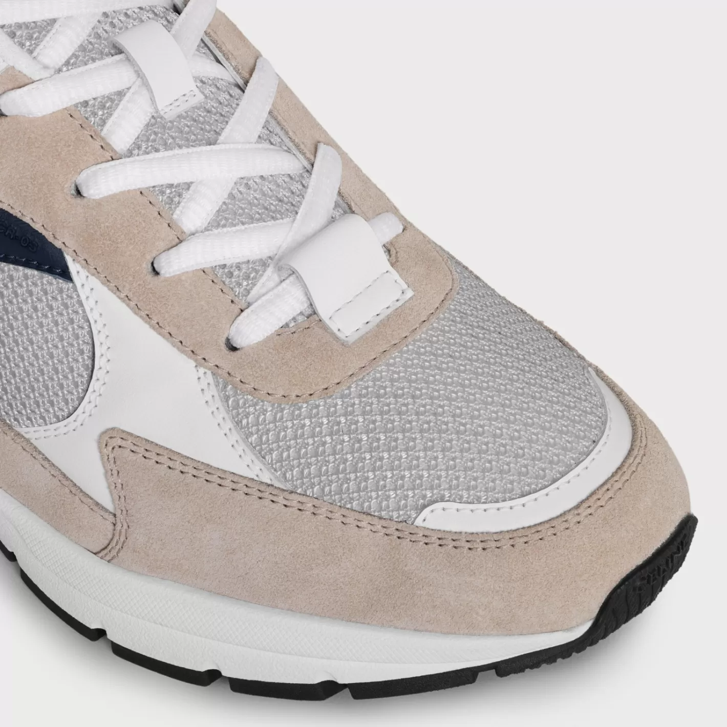 Hot CELINE RUNNER CR-03 LOW LACE-UP SNEAKER in MESH, SUEDE CALFSKIN AND CALFSKIN OpticWhite/Beige/Navy