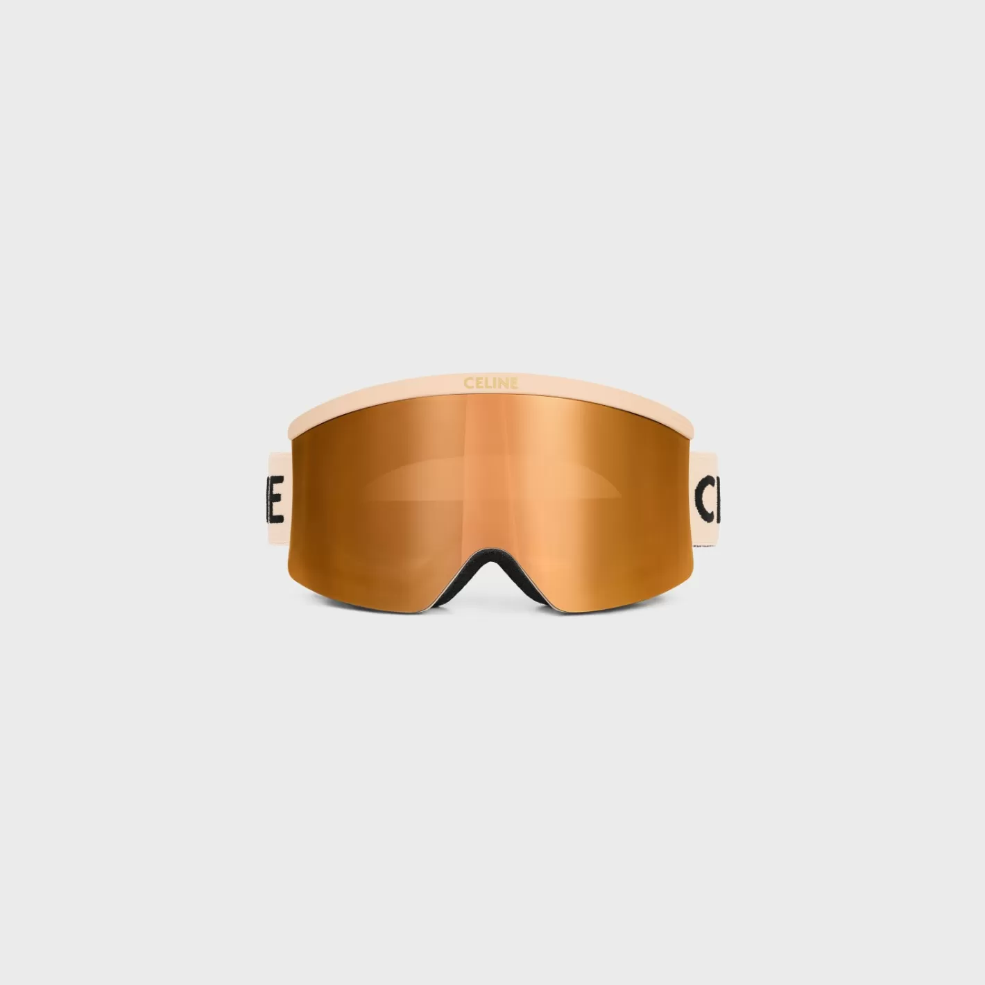 Store CELINE Ski Mask in Injected nylon with Mirror Lenses NUDE
