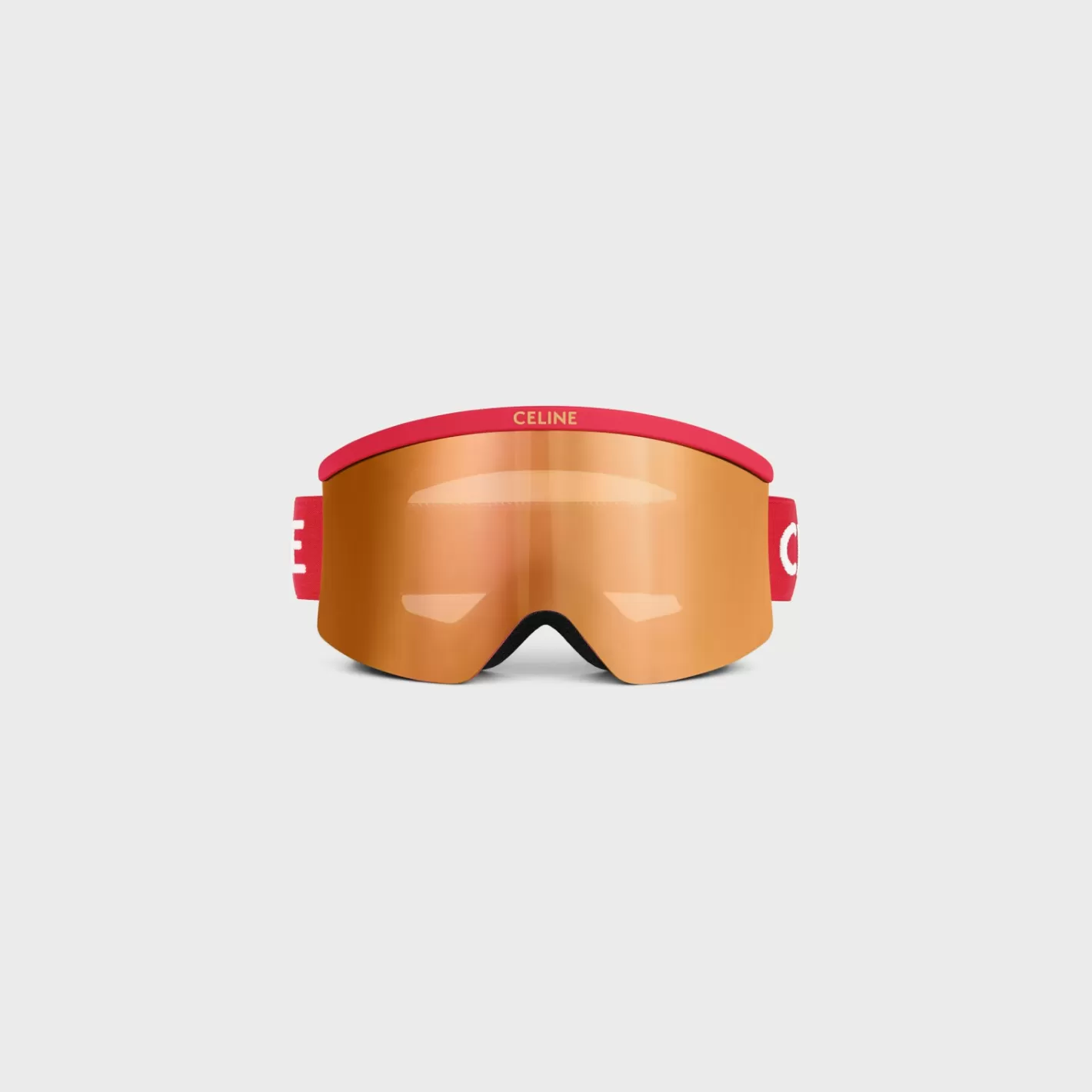 Store CELINE Ski Mask in Injected nylon with Mirror Lenses RED