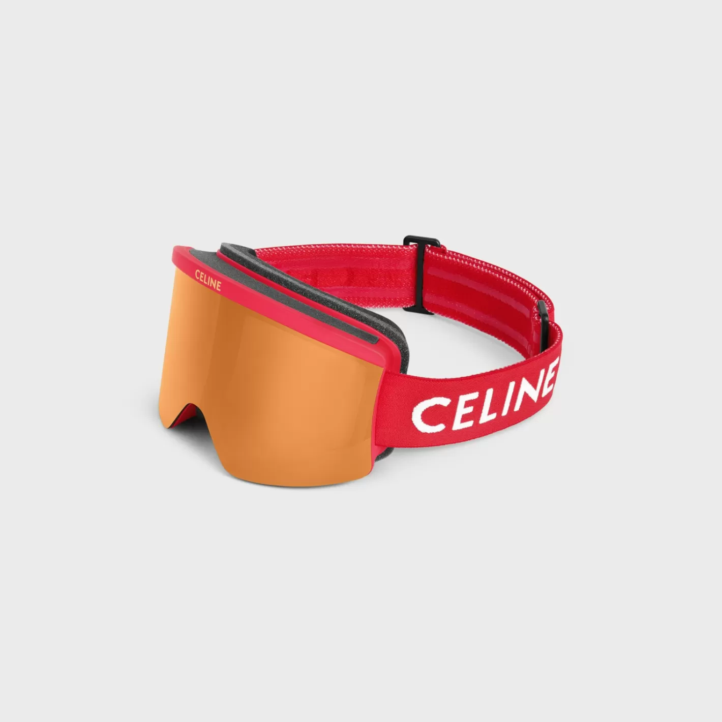 Store CELINE Ski Mask in Injected nylon with Mirror Lenses RED