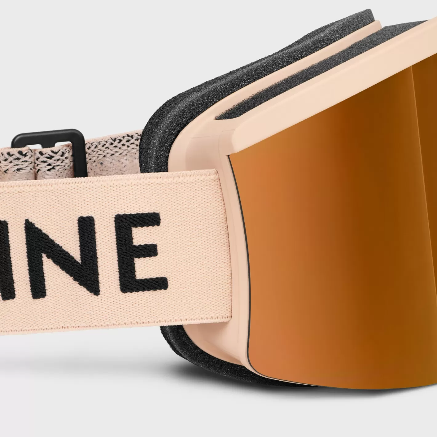 Store CELINE Ski Mask in Injected nylon with Mirror Lenses NUDE
