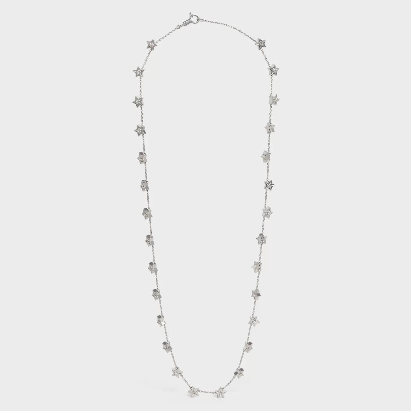 Best Sale CELINE Etoile Multi Stars Necklace in White Gold and Diamonds WhiteGoldandWhite
