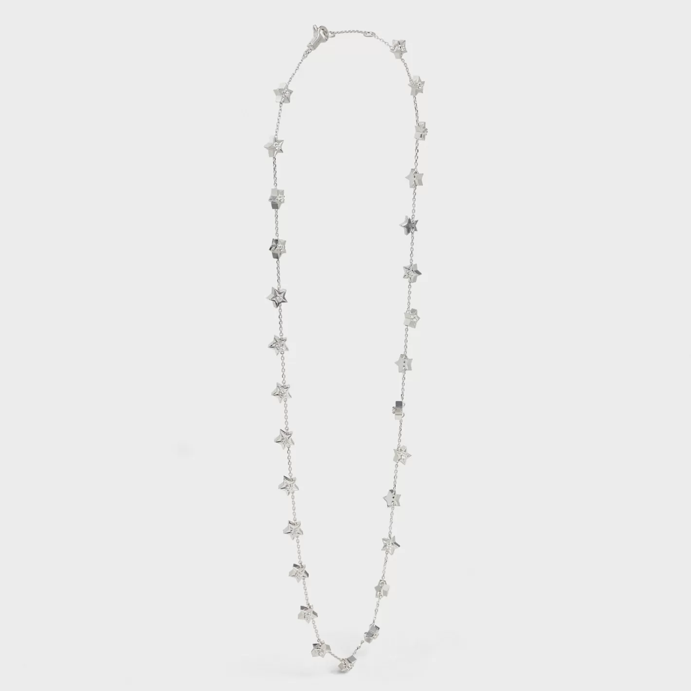 Best Sale CELINE Etoile Multi Stars Necklace in White Gold and Diamonds WhiteGoldandWhite