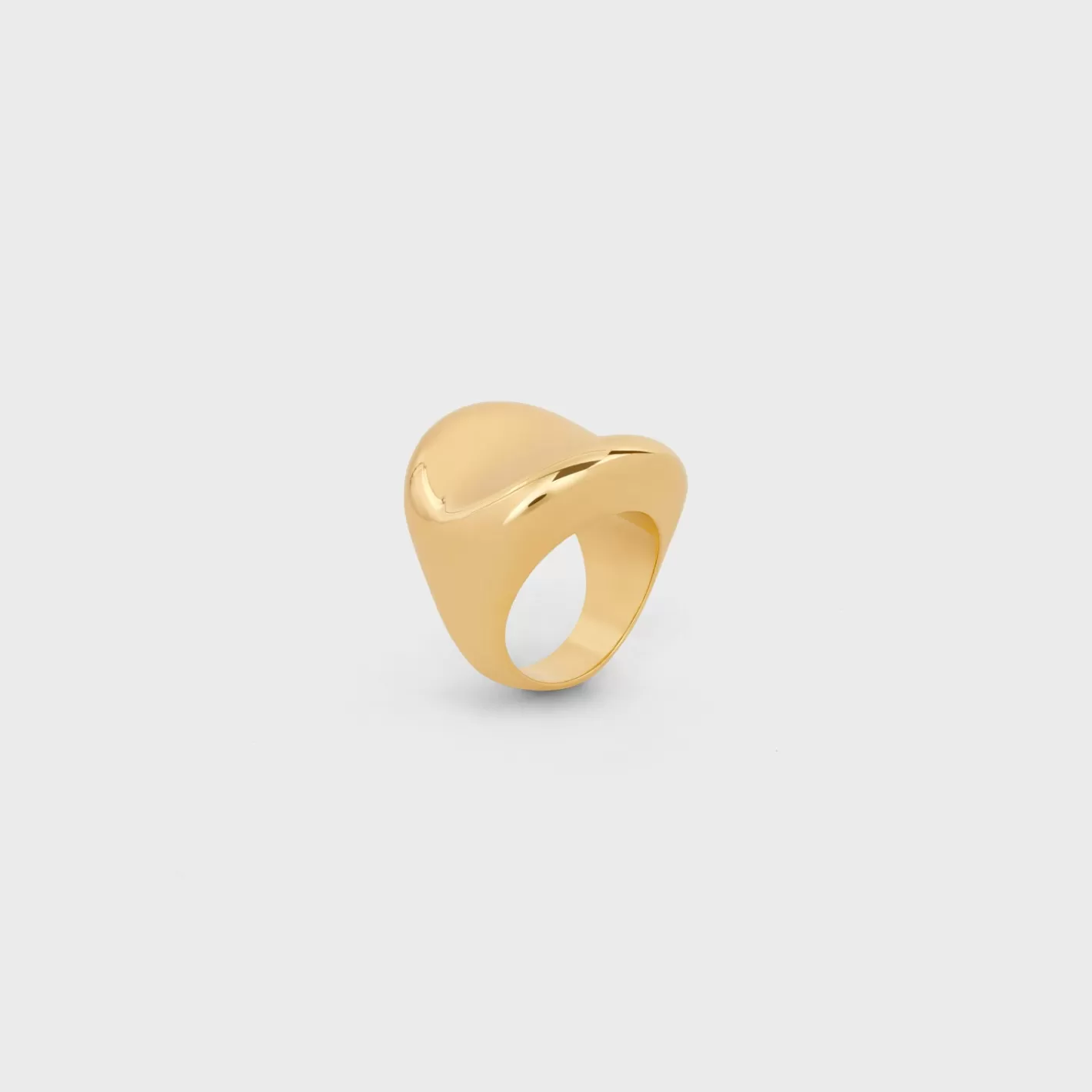 Sale CELINE Formes Abstraites Cosmos Ring in Brass with Finish GOLD