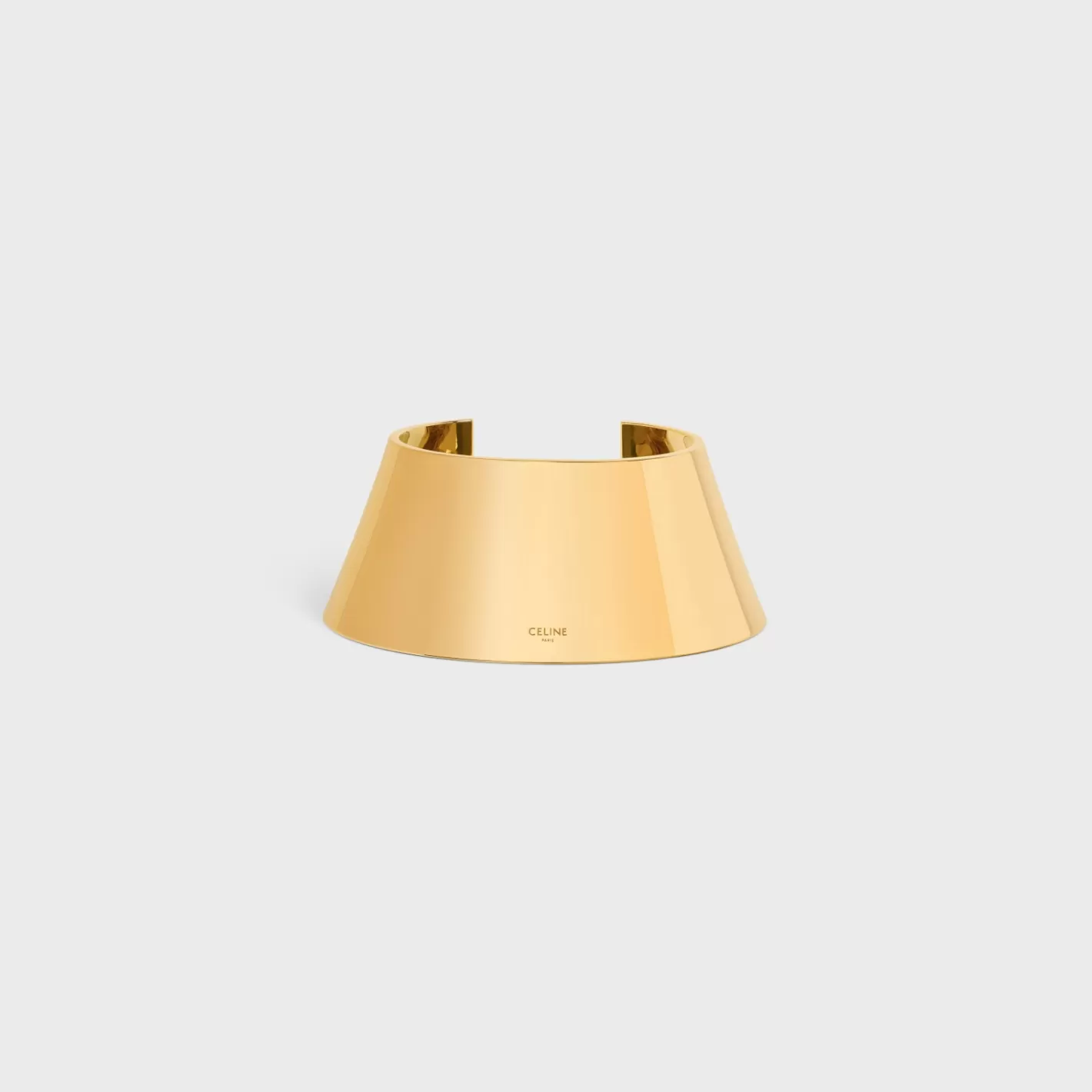Cheap CELINE Formes Abstraites Pyramid Cuff in Brass with Finish GOLD