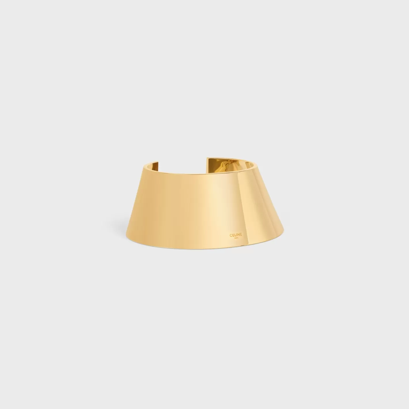 Cheap CELINE Formes Abstraites Pyramid Cuff in Brass with Finish GOLD