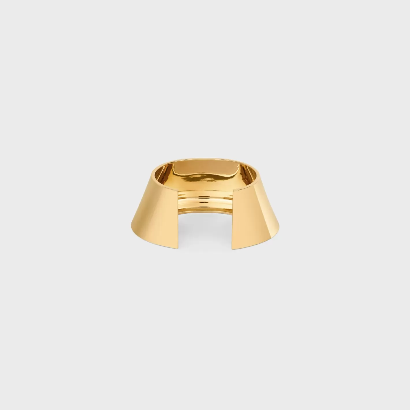 Cheap CELINE Formes Abstraites Pyramid Cuff in Brass with Finish GOLD