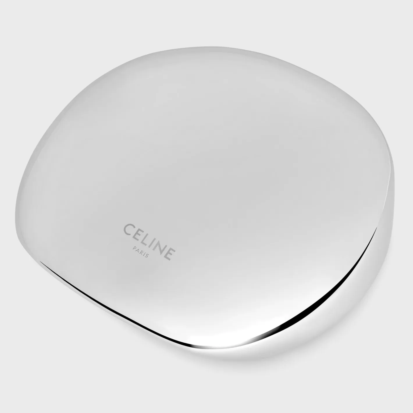 Cheap CELINE Formes Abstraites Sphere Ring in Brass with Rhodium Finish SILVER