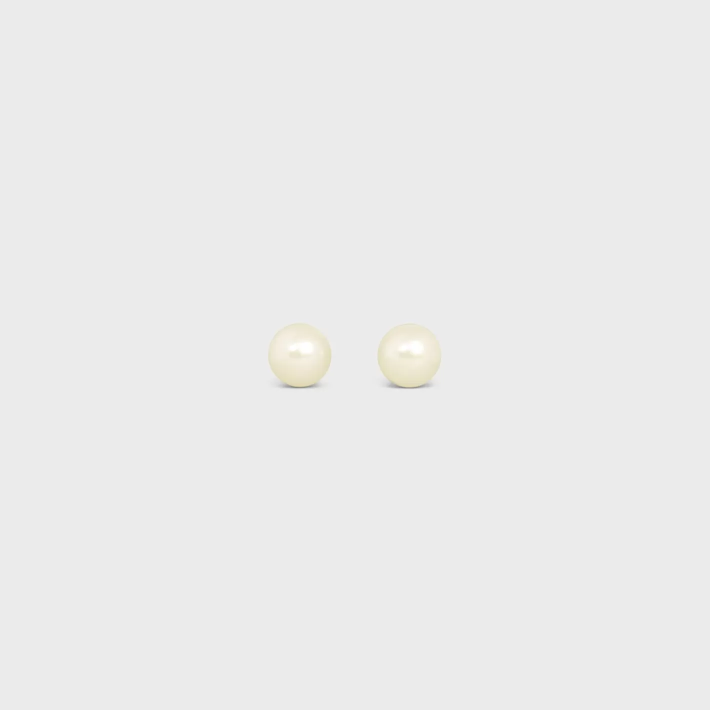 Shop CELINE Les Perles Earrings in Resin Pearls and Brass with Gold Finish GOLD/IVORY