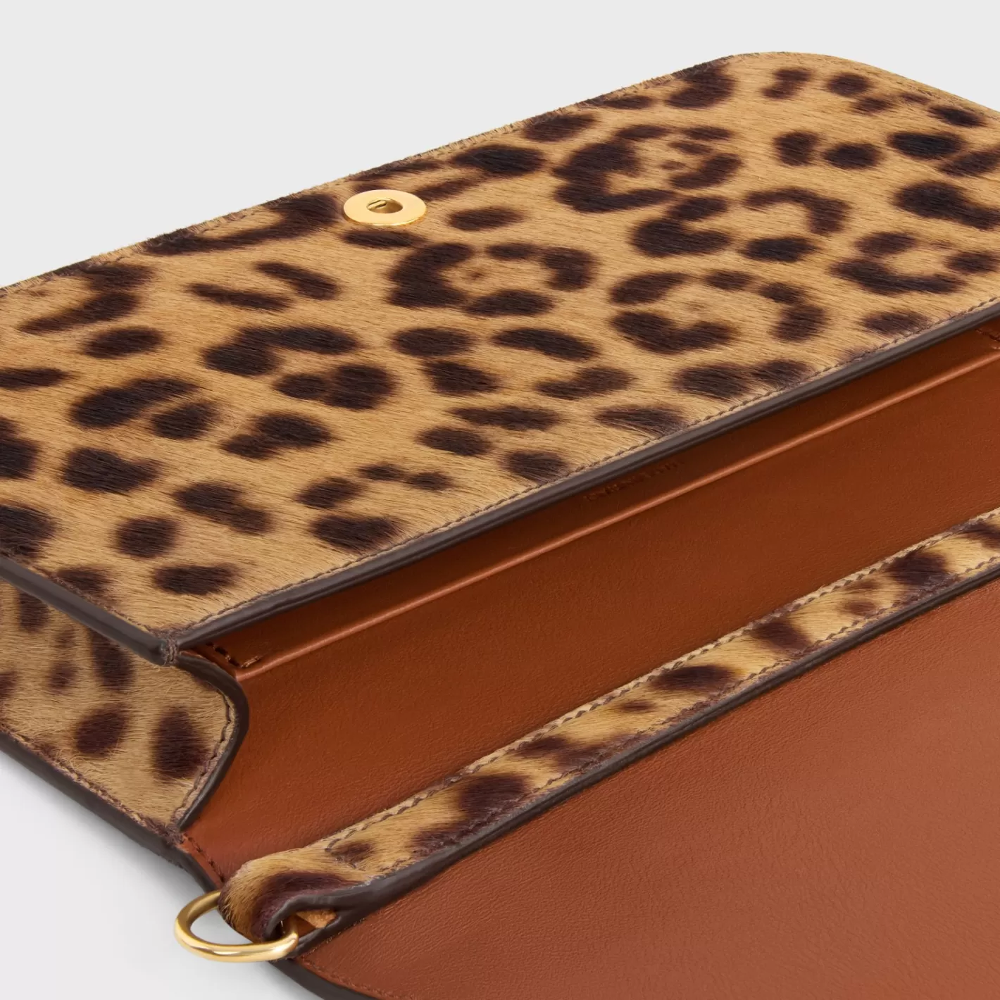 Cheap CELINE MULTIPOCHETTE in PONY CALFSKIN WITH PRINT LEOPARD