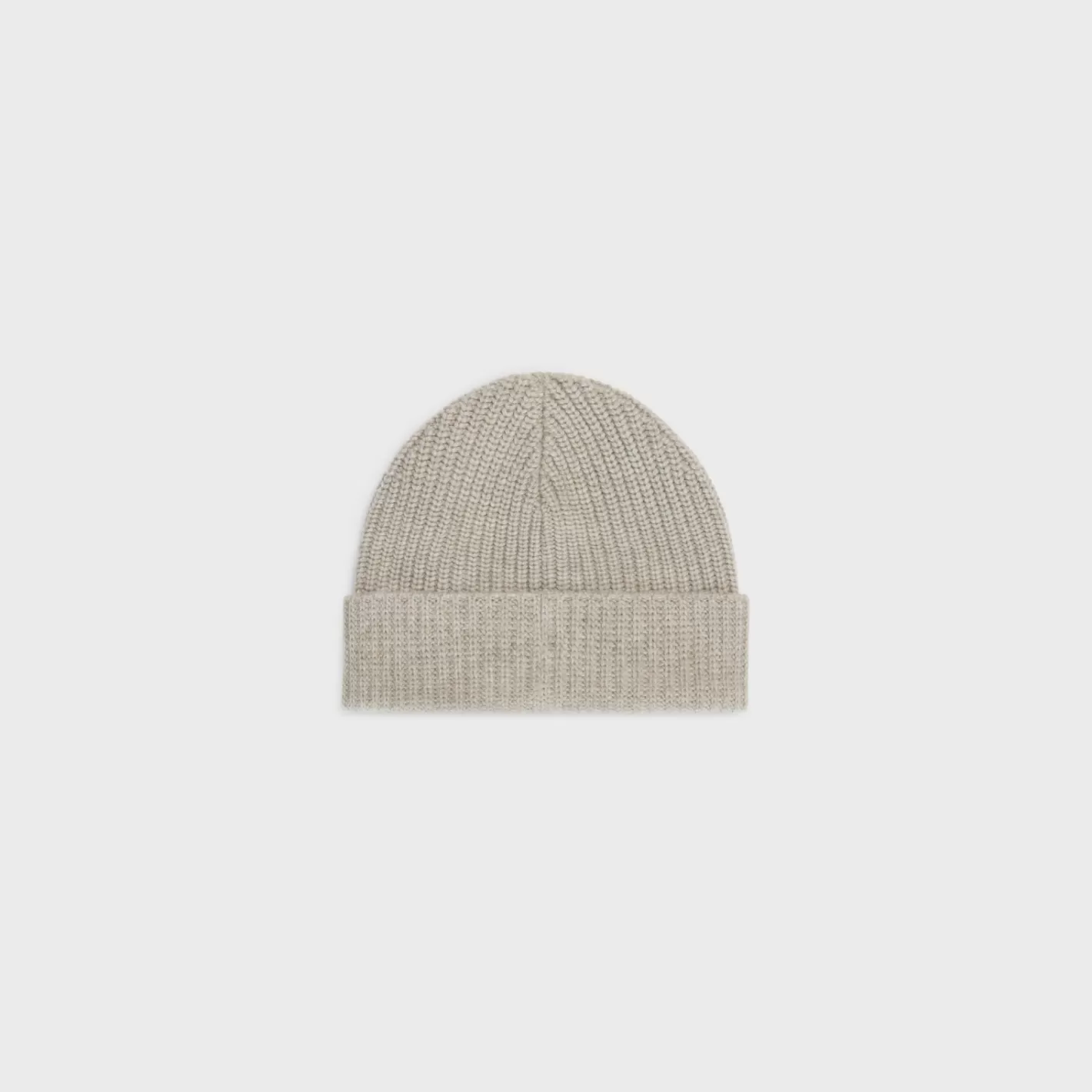 Outlet CELINE Triomphe beanie in heritage cashmere OATMEAL