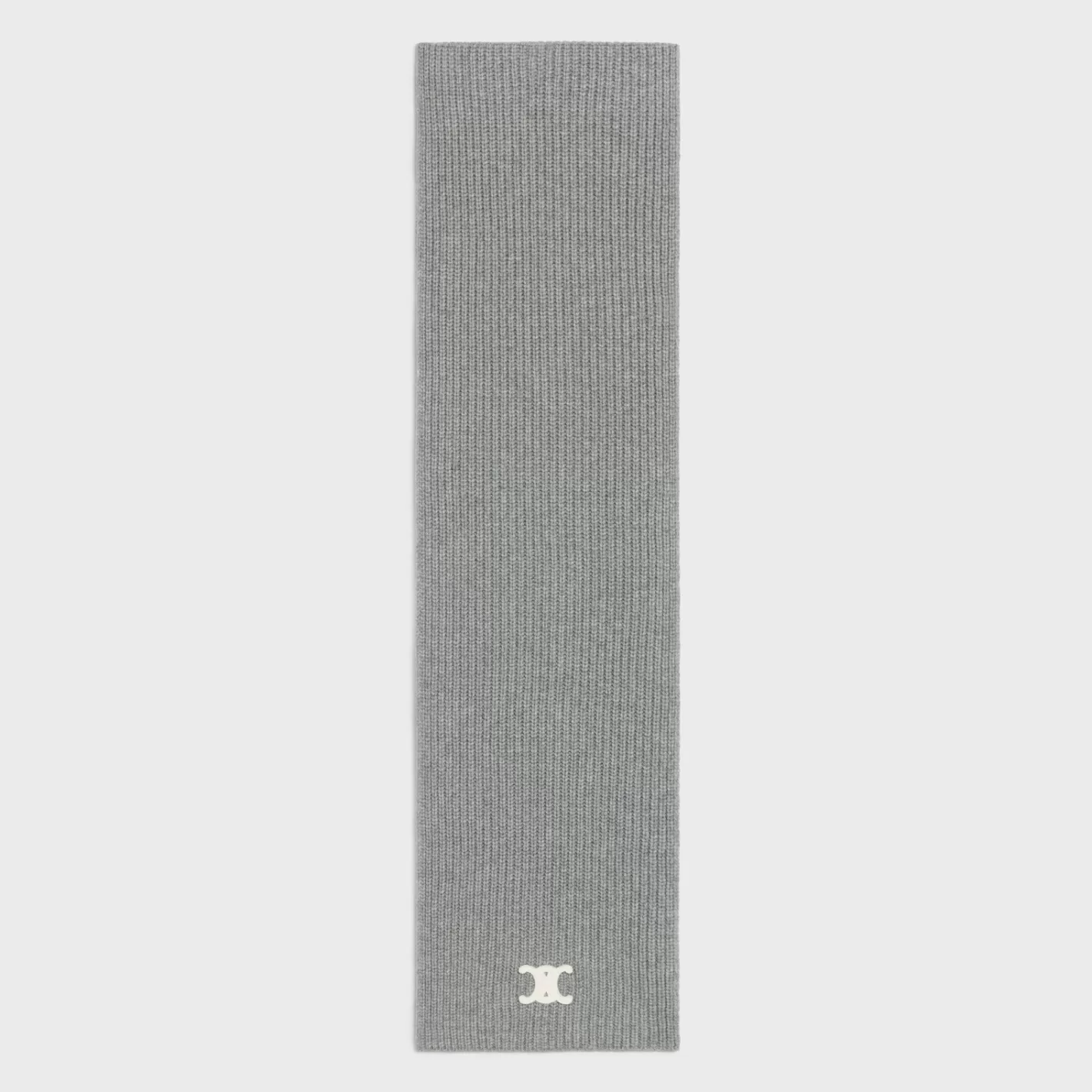 Cheap CELINE triomphe scarf in heritage cashmere MEDIUMGREY